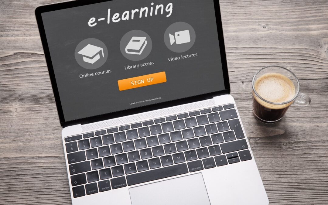 e-learning d'une marque de luxe sur un ordinateur portable